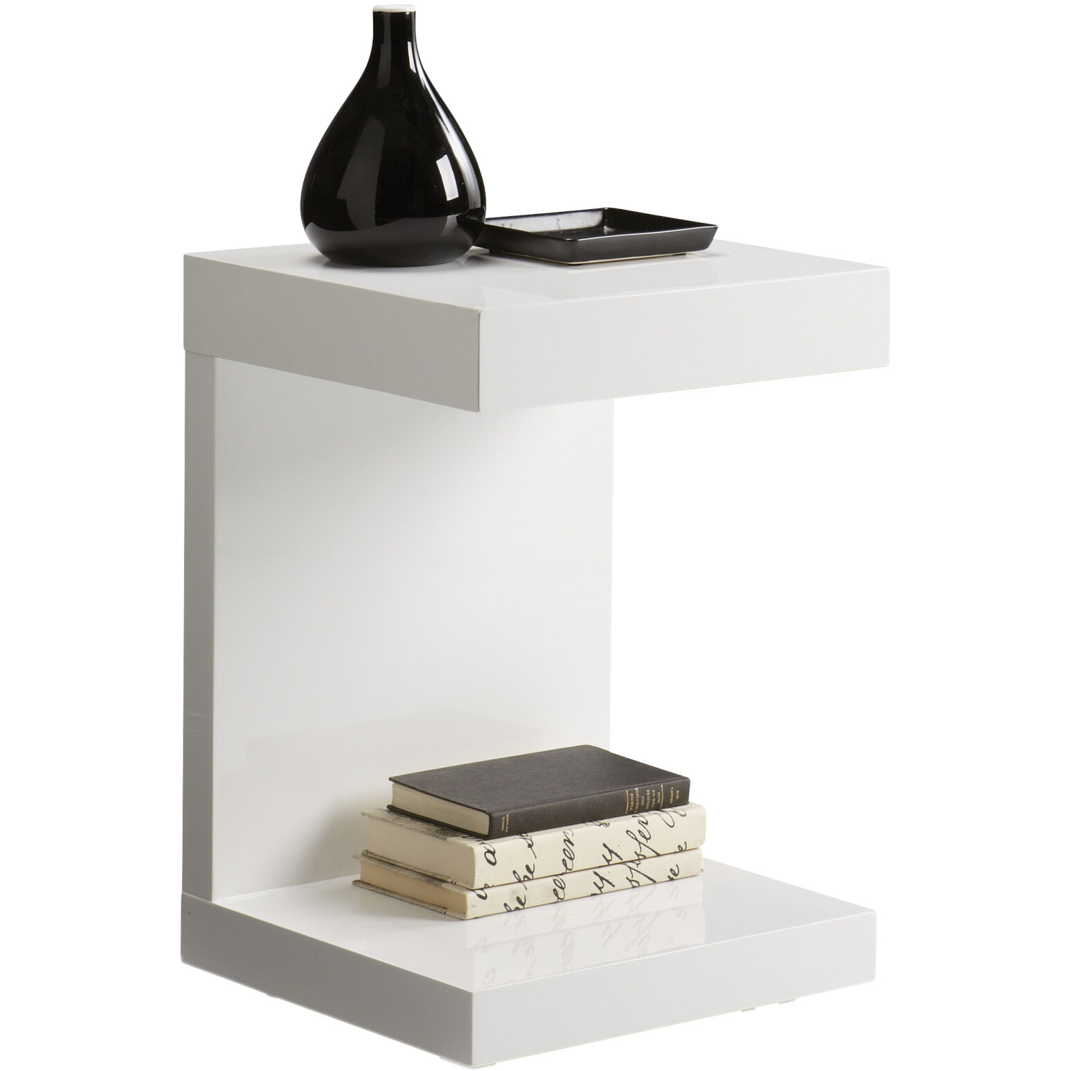 Bachelor 23.5 X 16 inch High Gloss White End Table